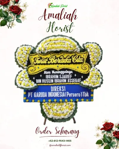 Papan Bunga Duka di Kembang