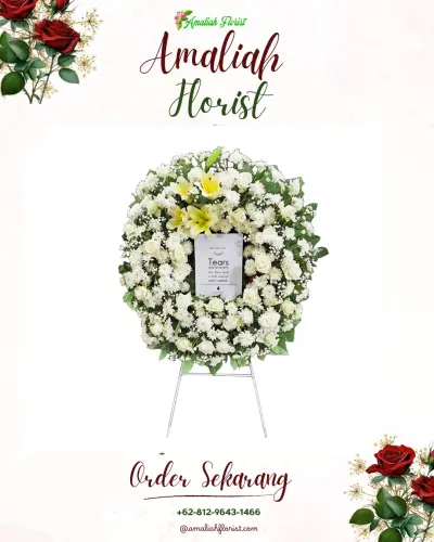 Krans Bunga Duka Cita di Kembang