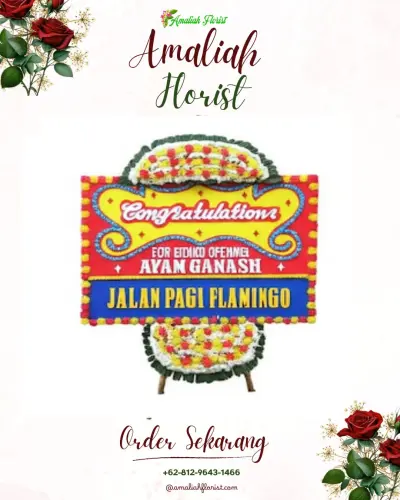 Bunga Papan Congratulation di Kembang
